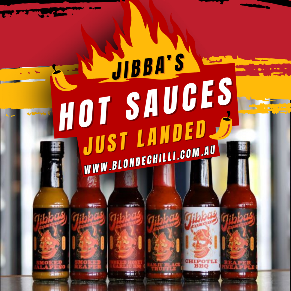 Jibba's Hot Sauces now available at Blonde Chilli 