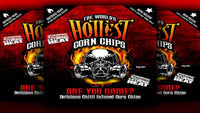 The World's Hottest Corn Chips from Chilli Seed Bank. Available in Australia at Blonde Chilli.