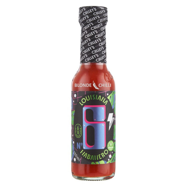 Culley's No 6 Louisiana Habanero Hot Sauce as available at Blonde Chilli.