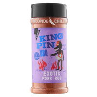 Buy Culley's King Pin BBQ exotic pork rub for barbecue low n slow grilling at Blonde Chilli Australia.