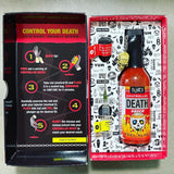 Blair's ALL NEW Controlled Death Sauce. Inside Box View. Amazing Gift Box packaging!