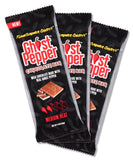 3 packets of Flamethrower Candy's Ghost Pepper Chocolate Bar