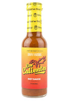 Old Label of Los Calientes Rojo Hot Sauce