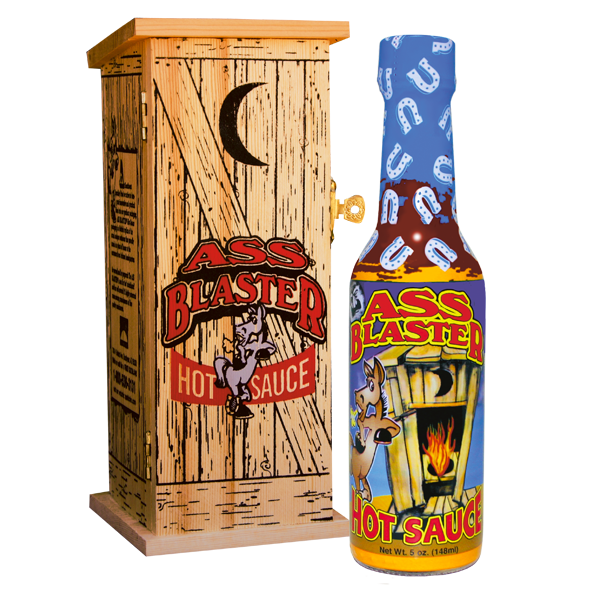 It's a epic Ass Kickin' alright! Ass Blaster Sauce in Wooden Outhouse ...