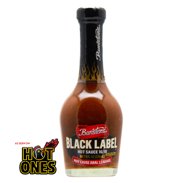 Bunsters Black Label Hot Sauce at BLONDE CHILLI. As seen on hit YouTube show, Hot Ones.