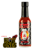 A 142g bottle of 'Da Bomb Evolution' hot sauce with 'Hot Ones' logo in the bottom left corner - buy online Australia | Blonde Chilli