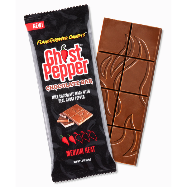 Flamethrower Candy's Ghost Pepper Chocolate Bar