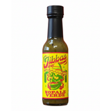 A 148ml bottle of Jibba's Nopale Verde Hot Sauce on a white background.