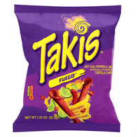 Takis Fuego Hot Chilli Pepper & Lime Artificially Flavoured Tortilla Chips. As sold at Blonde Chilli in Australia.