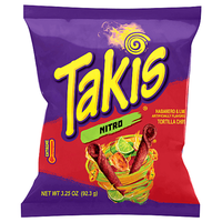 Takis Nitro Habanero & Lime flavoured Tortilla Chips. 