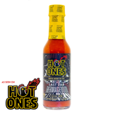 Front view of a 148ml bottle of Hot ones sauce "The Last Dab: Thermageddon" on a white background. As seen on Hot Ones.