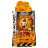 Open 50g bag of Blair's Death Sauce "Habanero" Cauldron Cooked Gourmet Potato Chips. Buy online in Australia at Blonde Chilli.
