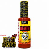 A 150ml bottle of Blair's Original Death Sauce with chipotle, with logo stating 'AS SEEN ON HOT ONES' in the bottom-left corner. Buy online in Australia at Blonde Chilli.