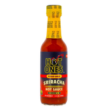 A bottle of Hot Ones Sriracha Hot Sauce as featured on Season 30 of Hot Ones. Buy Hot ones online in Australia at Blonde Chilli..