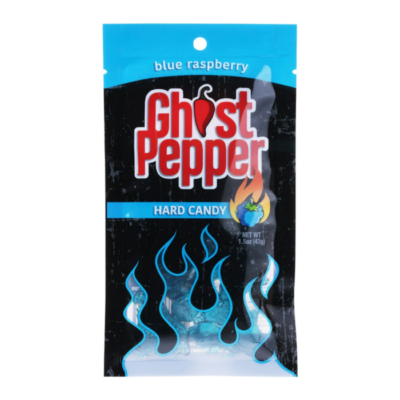 Flamethrower Candy | Ghost Pepper Hard Candy (BLUE RASPBERRY)