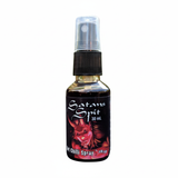 30ml Satan's Spit Hot Chilli Spray Bottle on a white background.
