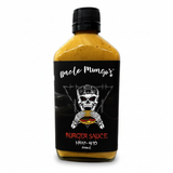 A 200ml bottle of Uncle Mungo's Burger Sauce on a white background.