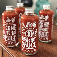 CULLEY'S F$%k Me That's Hot Sauce is available at BLONDE CHILLI, Australia