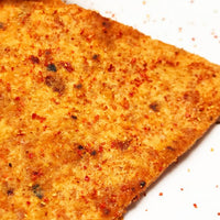 A close up of the corn chip