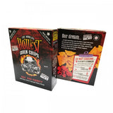Boxes of World's Hottest Corn Chips - showing front and rear of box