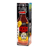 Blair's After Death Sauce in box packaging at BLONDE CHILLI (Australia). Buy hot sauce wholesale and retail in Australia.