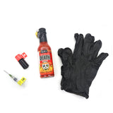 Blair's ALL NEW Controlled Death Sauce is available at Blonde Chilli. It even comes with a pair of latex gloves for your safety!
