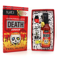 Blair's Death Sauce - Controlled Death - available in Red, Black or Yellow. Comes in a super high quality gift box! Get it at Blonde Chilli.