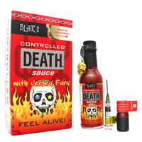 Blair's ALL NEW Controlled Death Sauce is available at Blonde Chilli.