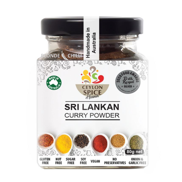 Ceylon Spice Heaven Sri Lankan Curry Powder. Made in Australia. Available to buy at Blonde Chilli.