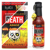 Blair's Death Sauce - Controlled Death - with 10.3 million scoville exctract included in the pack. Control your heat level!! Available to buy in Australia at Blonde Chilli. 