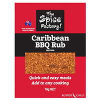 The Spice Factory Caribbean BBQ Rub. Buy it at Blonde Chilli, Australia. Buy wholesale or retail today.