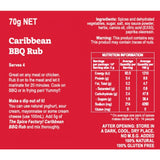 The Spice Factory Caribbean BBQ Rub. Buy it at Blonde Chilli, Australia. Buy wholesale or retail today. Recipe Idea and Nutritional Panel.