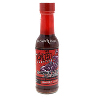 The Chilli Factory Scorpion Strike On Steroids Hottest BBQ Sauce Made In Australia. Australian Hot Sauce sold by Blonde Chilli Australia.