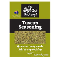 The Spice Factory Tuscan Seasoning. Buy this seasoning at Blonde Chilli, Australia. Quick and easy meals. Add to any cooking.