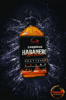 Pepper By Pinard Caribbean Habanero Hot Sauce in a splash of water.