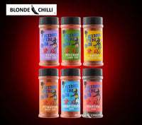 Culley's Full Set of BBQ barbecue meat rubs for low n slow grilling. Now available at Blonde Chilli to buy in Australia.