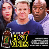 Hot Ones Da Bomb promo poster with Billie Ellish, Gordon Ramsay and Shaq