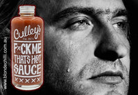 CULLEY'S F$%k Me That's Hot Sauce is available at BLONDE CHILLI, Australia