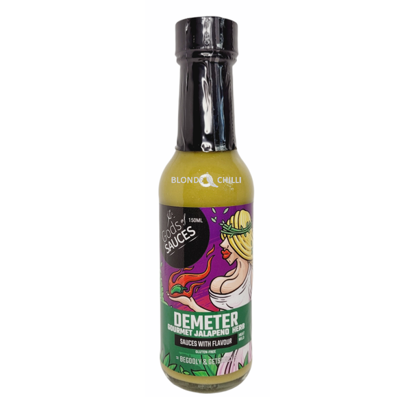 Gods of Sauces DEMETER Gourmet Jalapeno Herb Sauce is available to buy in Australia at Blonde Chilli.