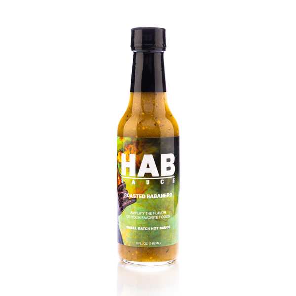 HAB Sauce's Roasted Habanero Hot Sauce.