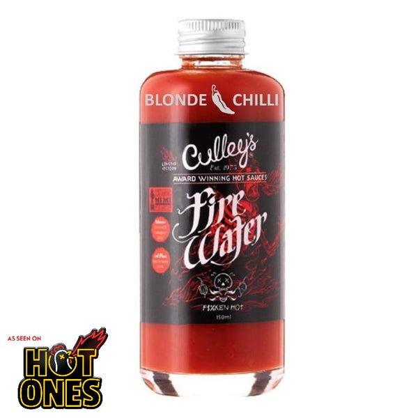 CULLEY'S Firewater Hot Sauce is available at BLONDE CHILLI, Australia. As seen on hit YouTube show, Hot Ones.