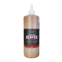 Pepper By Pinard Caribbean Reaper Hot Sauce. 1 litre plastic squeeze bottle.