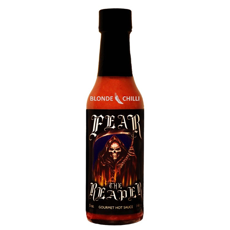 Fear The Reaper Hot Sauce made with the World's Hottest Chilli