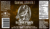 Seafire Gourmet Scorpion Hot Sauce label.
