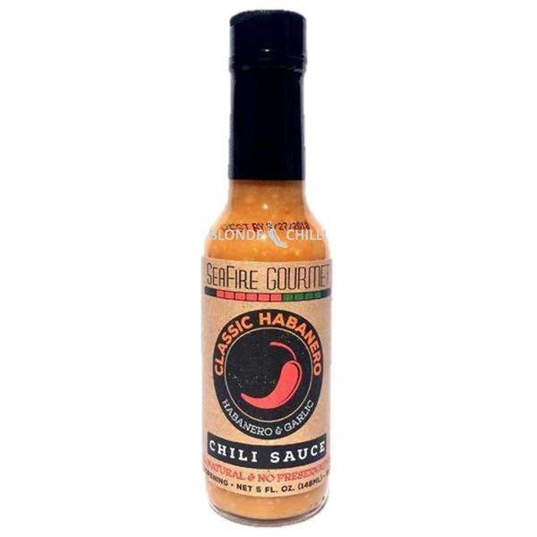 Seafire Gourmet  Classic Habanero & Garlic Hot Sauce at Blonde Chilli, Australia.