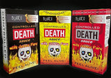 Blair's ALL NEW Controlled Death Sauce. 3 colours available.